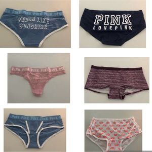 6 VS PINK PANTY BUNDLE